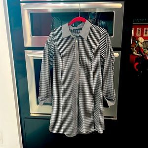 Black and white check either dress or over your tights